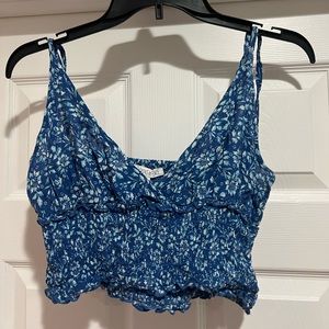 Floral Cropped Tank Top